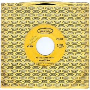 Mashmakhan ‎45 RPM - As The Years Go By/Days When We Are Free - Epic VG Rock '70